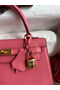 Hermes Kelly Sellier 25 Handmade Bag In Rose Lipstick Mysore Goatskin  Replica