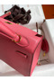 Hermes Kelly Sellier 25 Handmade Bag In Rose Lipstick Mysore Goatskin  Replica