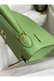 Hermes Kelly Sellier 25 Handmade Bag In Vert Criquet Epsom Calfskin  Replica