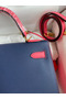 Hermes Kelly Sellier 28 Bicolor Bag in Blue Saphir and Rose Lipstick Epsom Calfskin  Replica