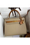 Hermes Kelly Sellier 28 Bicolor Bag in Trench and Gold Epsom Calfskin  Replica