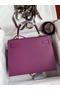 Hermes Kelly Sellier 28 Handmade Bag In Anemone Epsom Calfskin  Replica