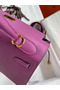 Hermes Kelly Sellier 28 Handmade Bag In Anemone Epsom Calfskin  Replica