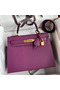 Hermes Kelly Sellier 28 Handmade Bag In Anemone Epsom Calfskin  Replica