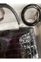 Hermes Kelly Sellier 28 Handmade Bag In Black Crocodile Niloticus Shiny Skin  Replica