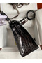Hermes Kelly Sellier 28 Handmade Bag In Black Crocodile Niloticus Shiny Skin  Replica