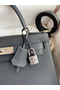 Hermes Kelly Sellier 28 Handmade Bag In Black Epsom Calfskin  Replica