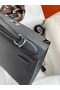Hermes Kelly Sellier 28 Handmade Bag In Black Epsom Calfskin  Replica