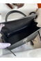 Hermes Kelly Sellier 28 Handmade Bag In Black Epsom Calfskin  Replica