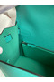 Hermes Kelly Sellier 28 Handmade Bag In Blue Paon Epsom Calfskin  Replica
