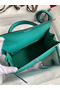 Hermes Kelly Sellier 28 Handmade Bag In Blue Paon Epsom Calfskin  Replica