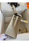 Hermes Kelly Sellier 28 Handmade Bag In Craie Epsom Calfskin  Replica