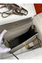 Hermes Kelly Sellier 28 Handmade Bag In Etain Epsom Calfskin  Replica