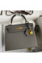 Hermes Kelly Sellier 28 Handmade Bag In Etain Epsom Calfskin  Replica