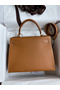 Hermes Kelly Sellier 28 Handmade Bag In Gold Epsom Calfskin  Replica