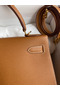 Hermes Kelly Sellier 28 Handmade Bag In Gold Epsom Calfskin  Replica