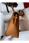 Hermes Kelly Sellier 28 Handmade Bag In Gold Epsom Calfskin  Replica