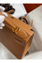 Hermes Kelly Sellier 28 Handmade Bag In Gold Epsom Calfskin  Replica