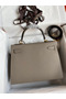 Hermes Kelly Sellier 28 Handmade Bag In Gris Asphalt Epsom Calfskin  Replica