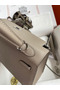 Hermes Kelly Sellier 28 Handmade Bag In Gris Asphalt Epsom Calfskin  Replica