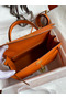 Hermes Kelly Sellier 28 Handmade Bag In Orange Epsom Calfskin  Replica