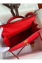 Hermes Kelly Sellier 28 Handmade Bag In Red Epsom Calfskin  Replica