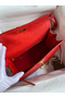 Hermes Kelly Sellier 28 Handmade Bag In Red Ostrich Leather  Replica