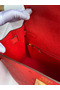 Hermes Kelly Sellier 28 Handmade Bag In Red Ostrich Leather  Replica