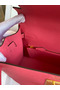 Hermes Kelly Sellier 28 Handmade Bag In Rose Lipstick Epsom Calfskin  Replica
