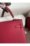 Hermes Kelly Sellier 28 Handmade Bag In Ruby Epsom Calfskin  Replica