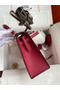 Hermes Kelly Sellier 28 Handmade Bag In Ruby Epsom Calfskin  Replica