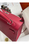 Hermes Kelly Sellier 28 Handmade Bag In Ruby Epsom Calfskin  Replica