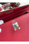 Hermes Kelly Sellier 28 Handmade Bag In Ruby Epsom Calfskin  Replica