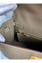 Hermes Kelly Sellier 28 Handmade Bag In Taupe Epsom Calfskin  Replica