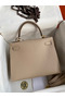 Hermes Kelly Sellier 28 Handmade Bag In Trench Epsom Calfskin  Replica