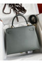 Hermes Kelly Sellier 28 Handmade Bag In Vert Amande Epsom Calfskin  Replica
