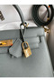Hermes Kelly Sellier 28 Handmade Bag In Vert Amande Epsom Calfskin  Replica