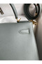 Hermes Kelly Sellier 28 Handmade Bag In Vert Amande Epsom Calfskin  Replica