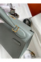 Hermes Kelly Sellier 28 Handmade Bag In Vert Amande Epsom Calfskin  Replica