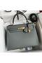 Hermes Kelly Sellier 28 Handmade Bag In Vert Amande Epsom Calfskin  Replica