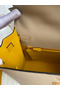 Hermes Kelly Sellier 32 Bicolor Bag in Trench and Yellow Epsom Calfskin  Replica