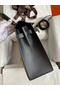 Hermes Kelly Sellier 32 Handmade Bag In Black Epsom Calfskin  Replica