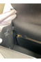 Hermes Kelly Sellier 32 Handmade Bag In Black Epsom Calfskin  Replica