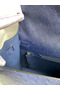 Hermes Kelly Sellier 32 Handmade Bag In Blue Iris Ostrich Leather  Replica