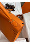 Hermes Kelly Sellier 32 Handmade Bag In Orange Epsom Calfskin  Replica