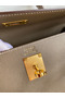 Hermes Kelly Sellier 32 Handmade Bag In Taupe Epsom Calfskin  Replica