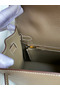 Hermes Kelly Sellier 32 Handmade Bag In Taupe Epsom Calfskin  Replica
