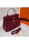 Hermes Kelly Shoulder Bag Original TOGO Leather KY3255 claret  Replica
