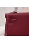 Hermes Kelly Shoulder Bag Original TOGO Leather KY3255 claret  Replica