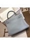Hermes Kelly Shoulder Bag Original TOGO Leather KY3255 light blue  Replica